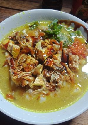 Foto resep Bubur ayam dengan kuah sisa ungkepan ayam
