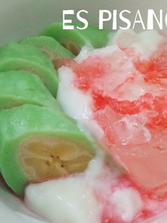 Foto resep Es Pisang Ijo Lembut