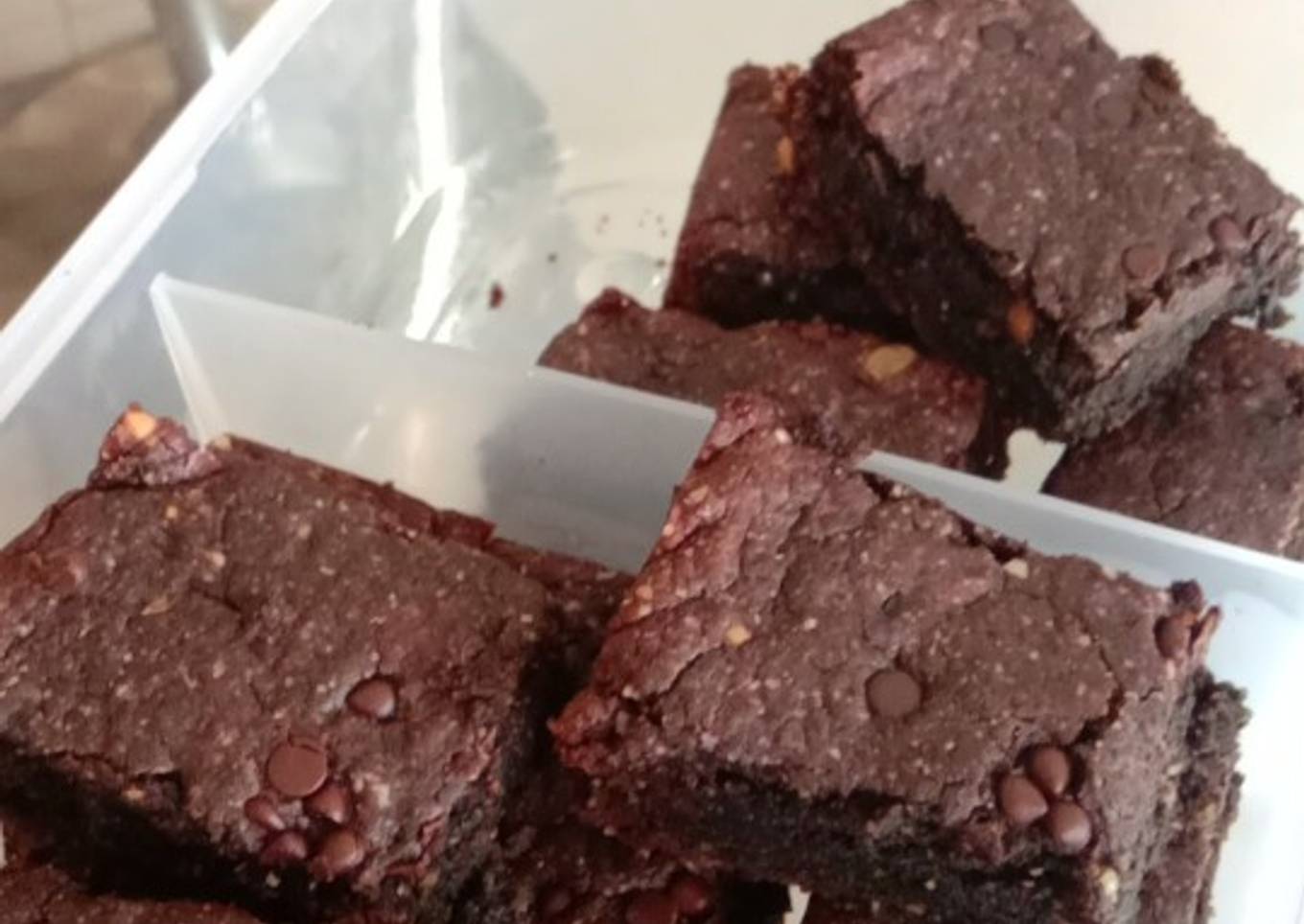 Taro choco brownie (sugar free & gluten free)