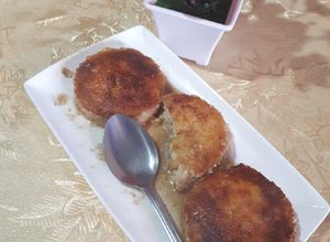 Una foto de Flan de coco