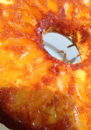 Una foto de Torta de manzana invertida