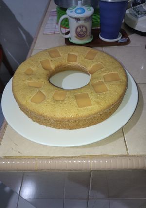 Foto resep Bolu Mentega Topping Keju Slice