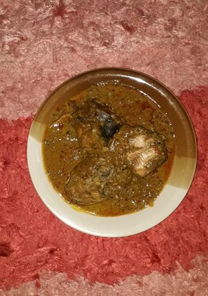 A picture of Catfish banga soup.
