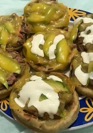 Una foto de Pellizcadas de arrachera en salsa verde