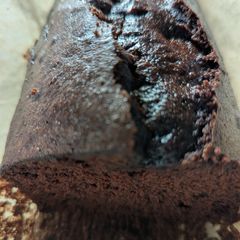 A picture of GF coffee chocolate loaf cake.