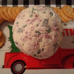 A picture of MawMaw's Christmas Cheese Ball.