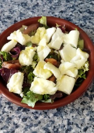Una foto de Ensalada templada proteica