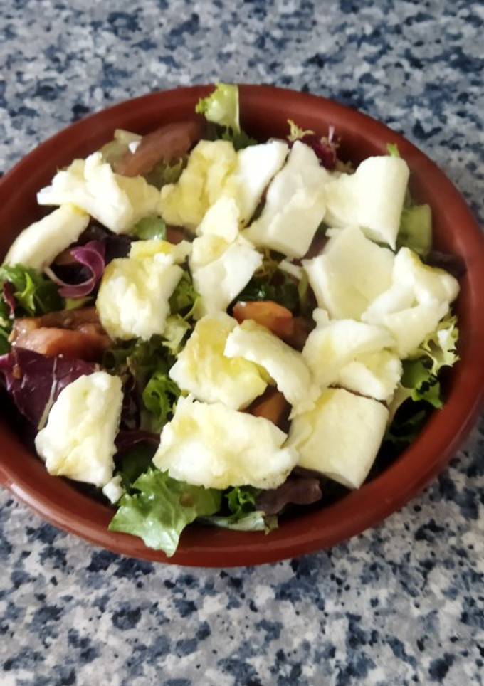 Una foto de Ensalada templada proteica