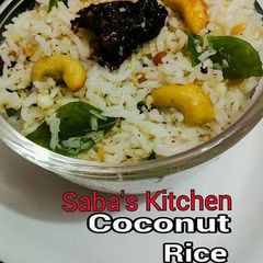 A picture of Coconut Rice (Satwik Recipe).