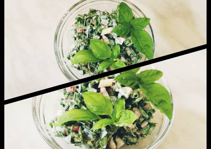 Салат из редиски со сметаной🥗🥗🥗🥗