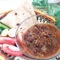 A picture of Black Chickpea Curry.