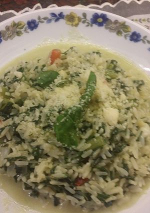 Una foto de Arroz a la fiorentina