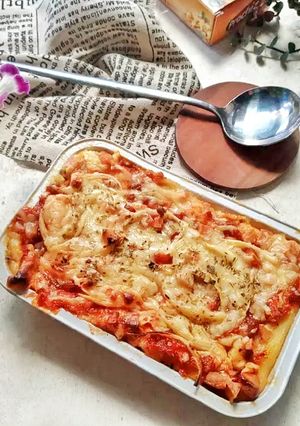 Foto resep Puding roti bolognese panggang