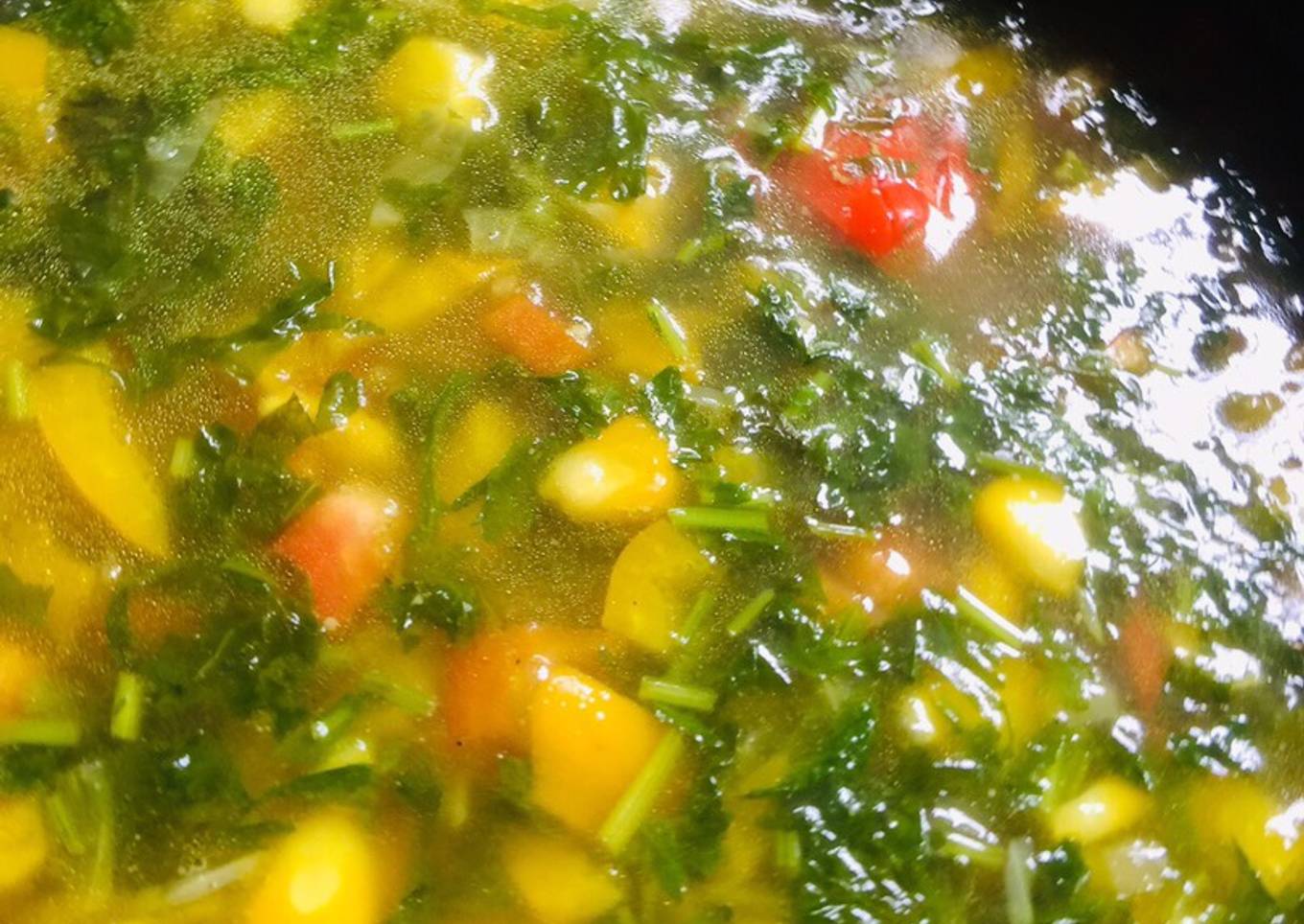 Lemon and coriander soup
