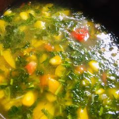 A picture of Coriander Lime soup.