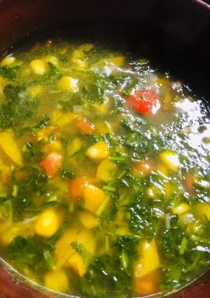 A picture of Coriander Lime soup.