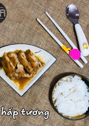 Hình của món Gà hấp tương -ăn dặm.