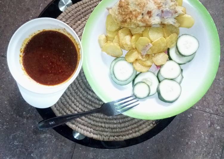 How to Prepare Awsome Chips with egg, cocumber &amp; sauce | This is Recipe So Popular You Must Try Now !!