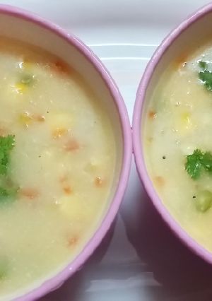 A picture of Sweet corn soup.