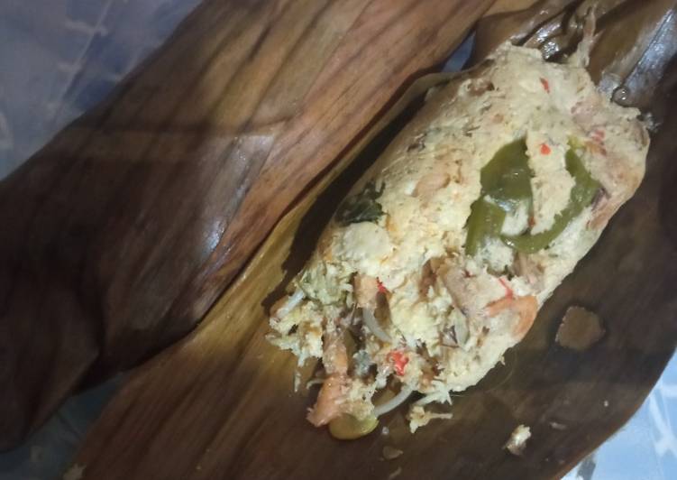 Resep Pepes tahu udang kali Anti Gagal