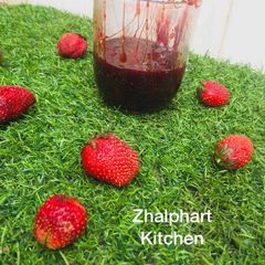 A picture of Homemade strawberry jam.