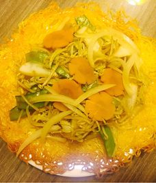 mì trứng xào dầu hào