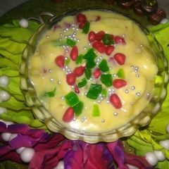 A picture of Fruit custard.