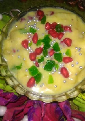 A picture of Fruit custard.