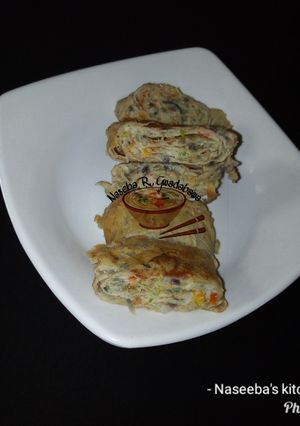 A picture of Fried egg roll.