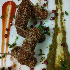 A picture of Veg Rice Kabab.