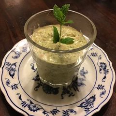 A picture of California Farm Mousse of Smoked Salmon, Fresh Cheese and Herbs.