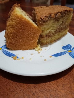 A picture of Lemon Marble Cake.