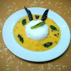 Fajeto (ripe mango kadhi) A picture of Fajeto (ripe mango kadhi).