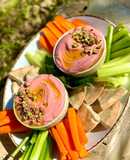 Hummus rosa de remolacha