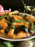 Thankuni Pata diye Rui Macher Jhol (Bong style Fish Curry with Centella Leaves)