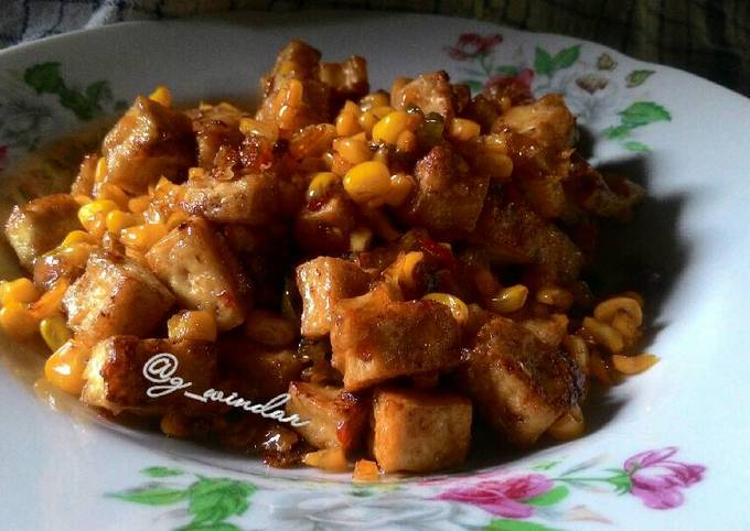 Bagaimana Menyiapkan Oseng tahu jagung sambal terasi, Bikin Ngiler