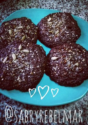 Una foto de Galletas de chocolate keto sin harina sin azúcar