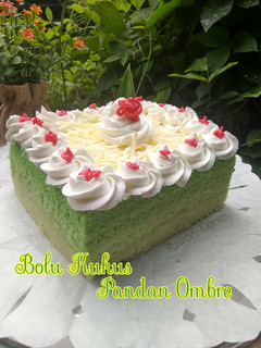 Foto resep Bolu kukus pandan ombre