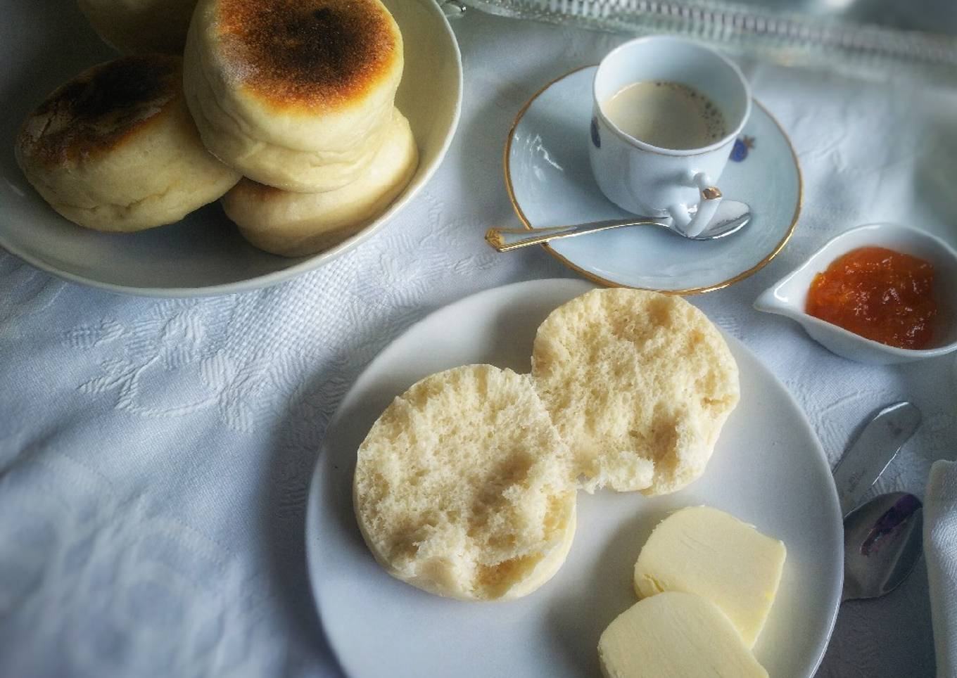 Muffins ingleses (panecillos sin horno)