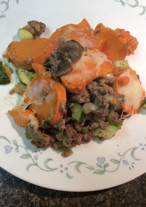 A picture of Sweet Potato Shepard's Pie.