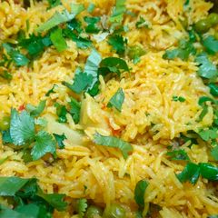 A picture of Matar pulav.