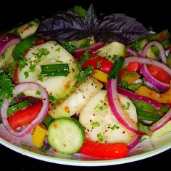 Mike's Tangy Garden Fresh Summer Salad A picture of Mike's Tangy Garden Fresh Summer Salad.