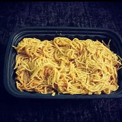 A picture of Chowmein Without Green Vegetables.