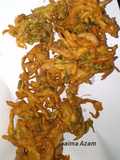 Piyaz Hari mirch mix pakora😋