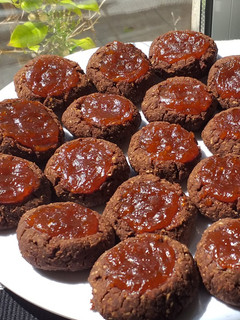 Una foto de Pepas integrales veganas de chocolate y legumbres