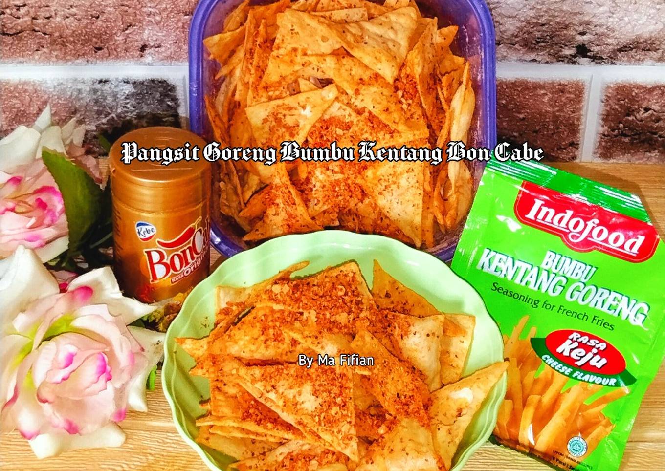 Pangsit Goreng Bumbu Kentang Bone Cabe