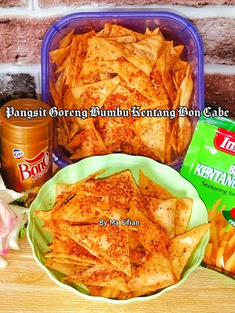 Cara Mudah Menyiapkan Resep  Pangsit Goreng Bumbu Kentang Bone Cabe yang Enak, Menggugah Selera