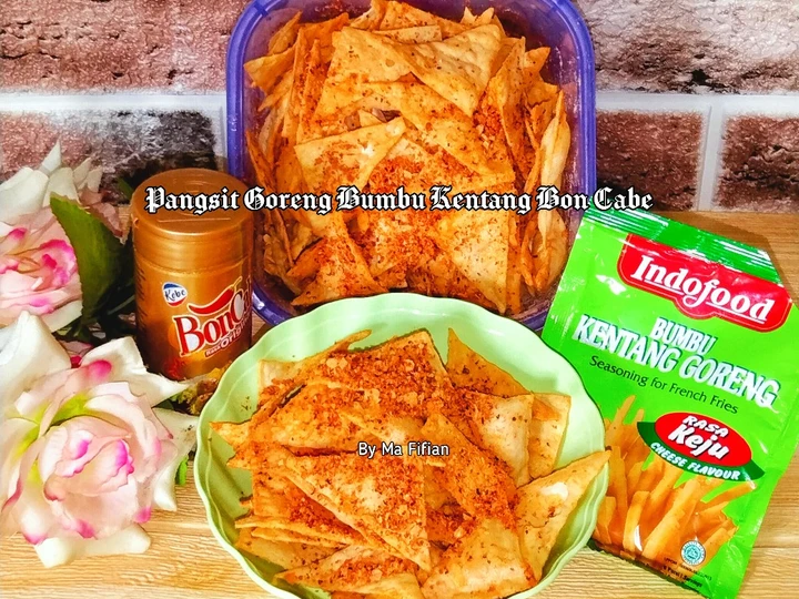 Cara Mudah Menyiapkan Resep  Pangsit Goreng Bumbu Kentang Bone Cabe yang Enak, Menggugah Selera