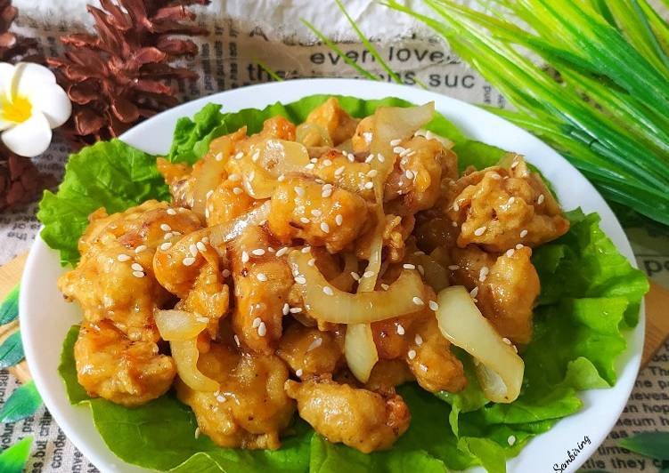 Chicken Popcorn Saus Tiram