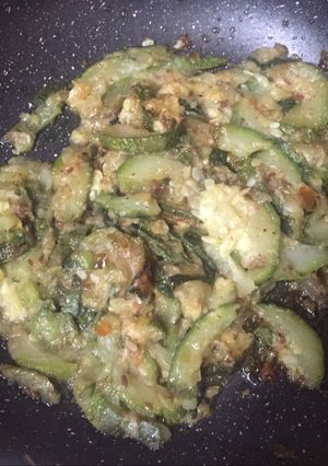 A picture of Zucchini sabji.